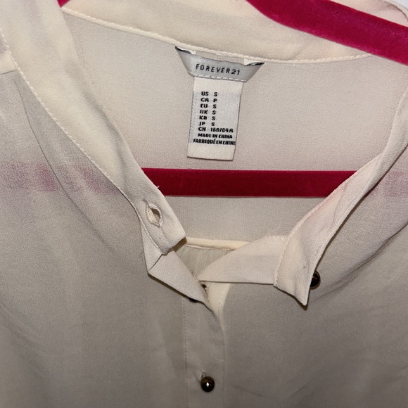 Cream button down - Picture 2 of 4